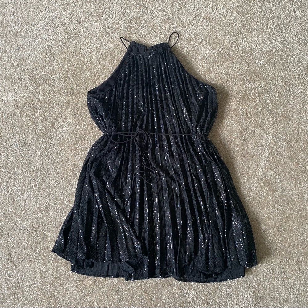 Banana Republic Shimmering Black Backless Dress